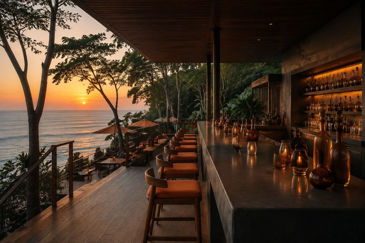Bar at dusk