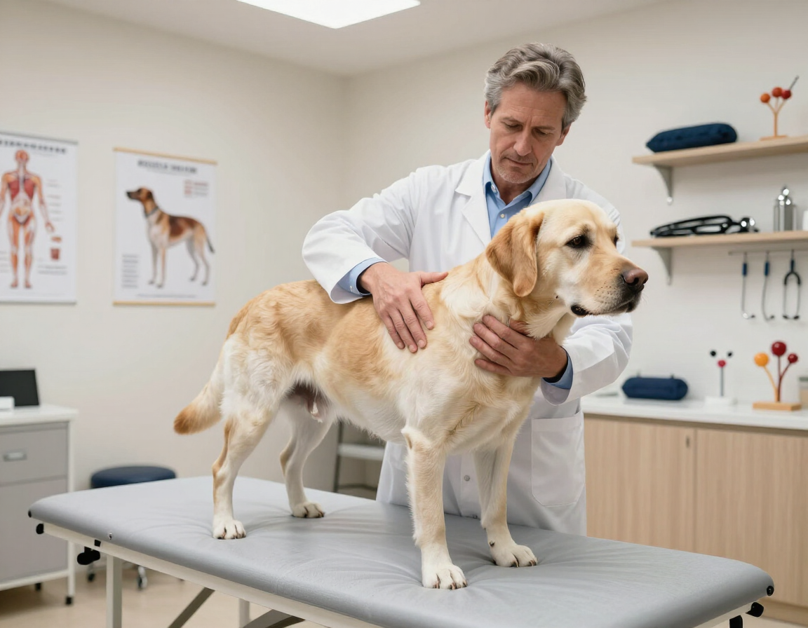 Animal chiropractic consultation