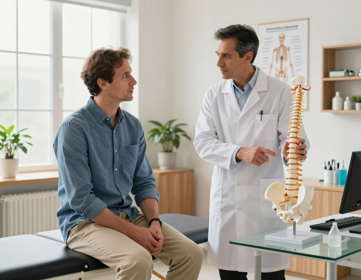 Patient discussing recovery