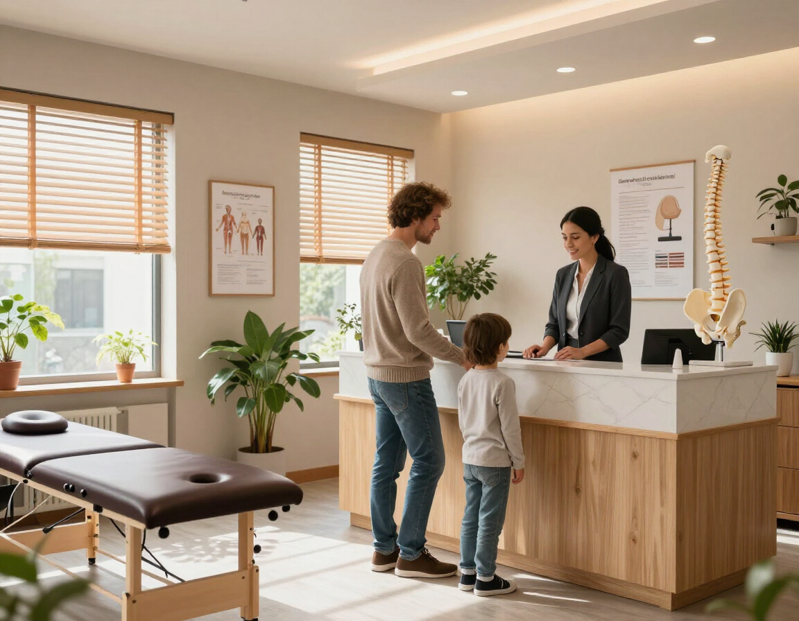 Parent and child in office