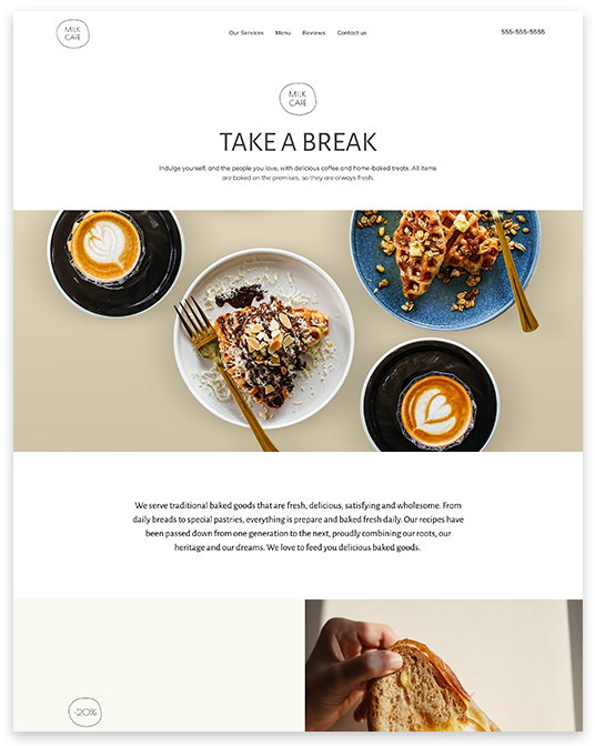 Coffee Shop Website builder Coffee Shop responsive template