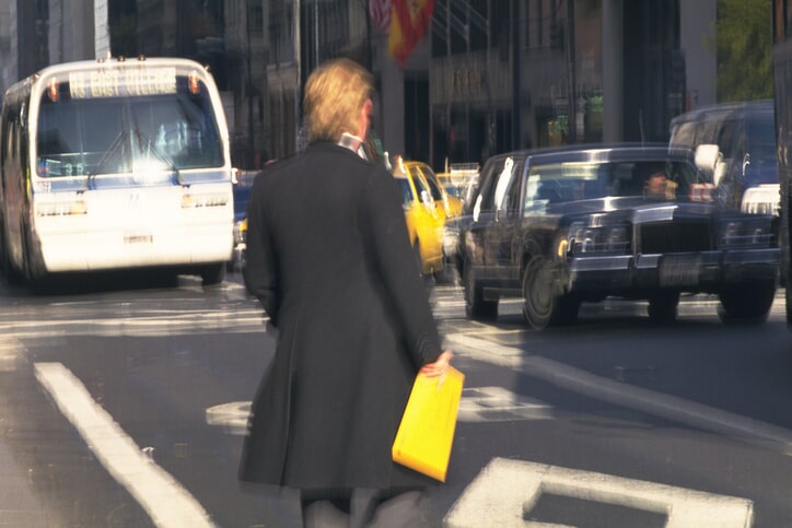 Woman Crossing - SEPTA Injuries in Philadelphia, PA