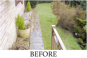 Before image of a garden