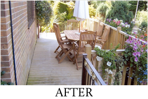 After image of a garden