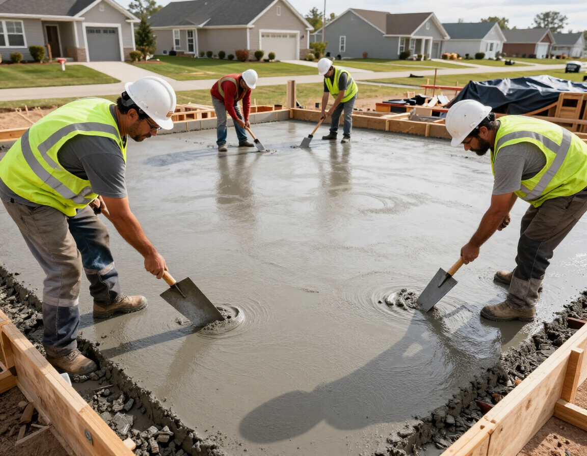 Residential Foundation Pour