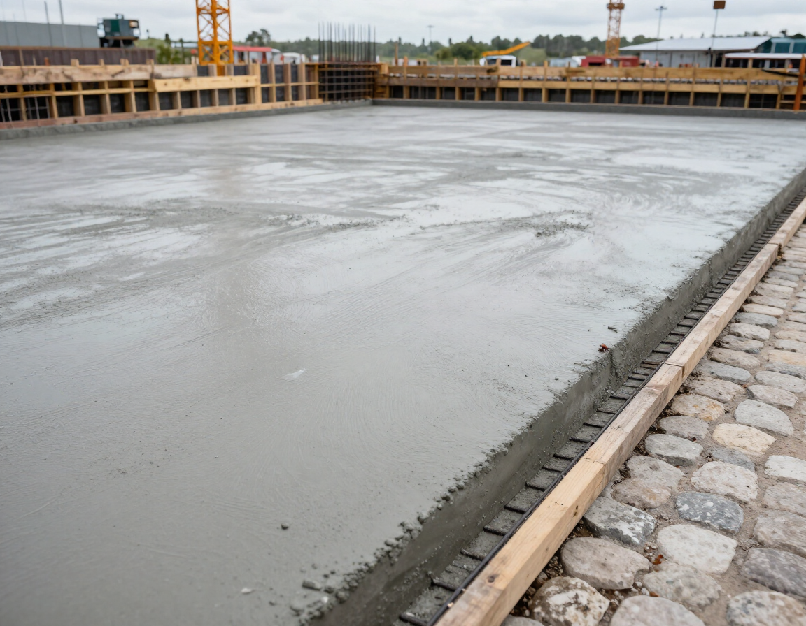 Commercial flatwork slab