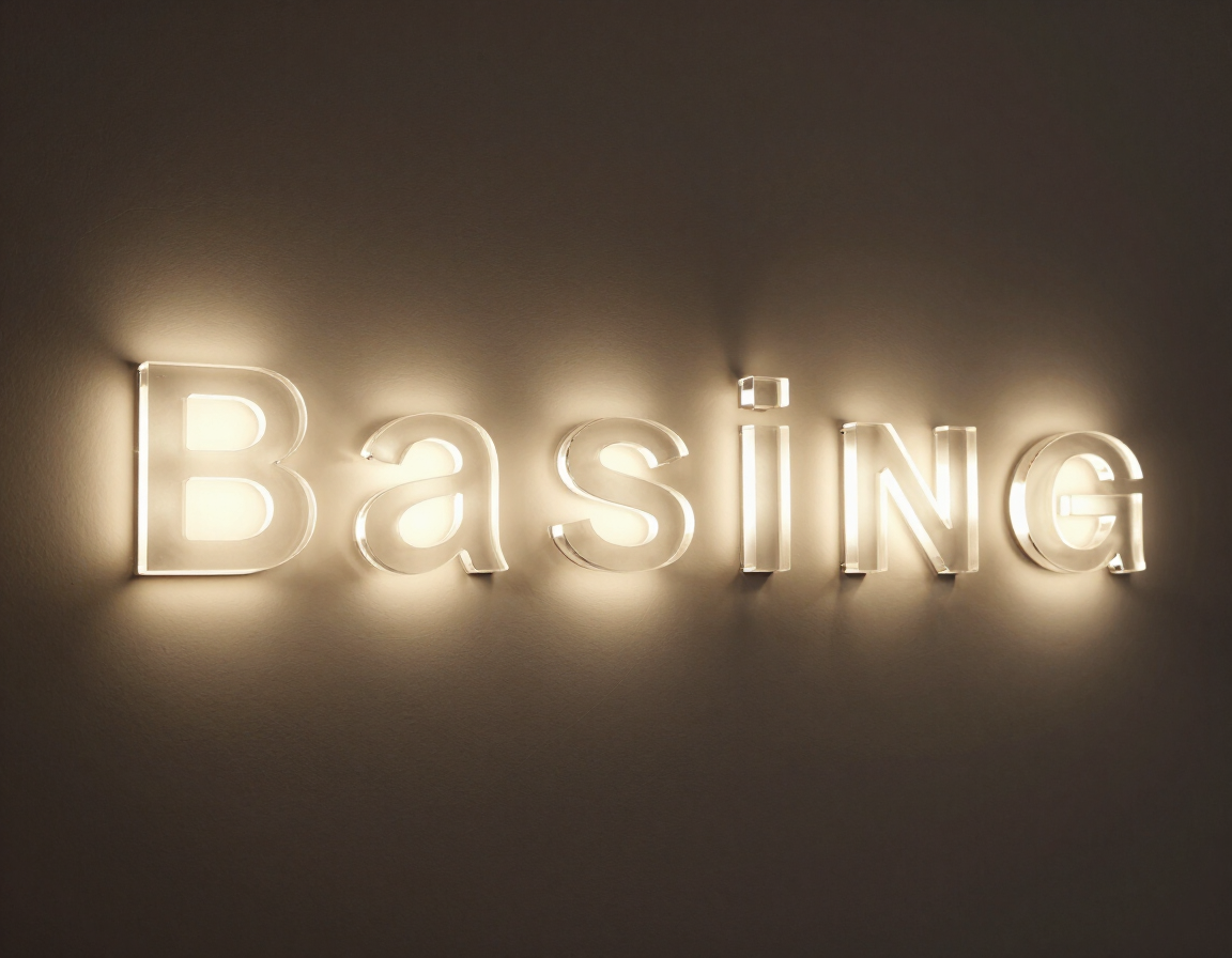Backlit acrylic cut letters