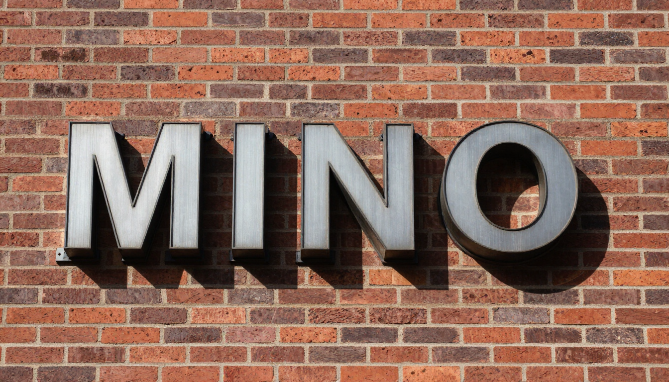 Exterior dimensional letter building sign