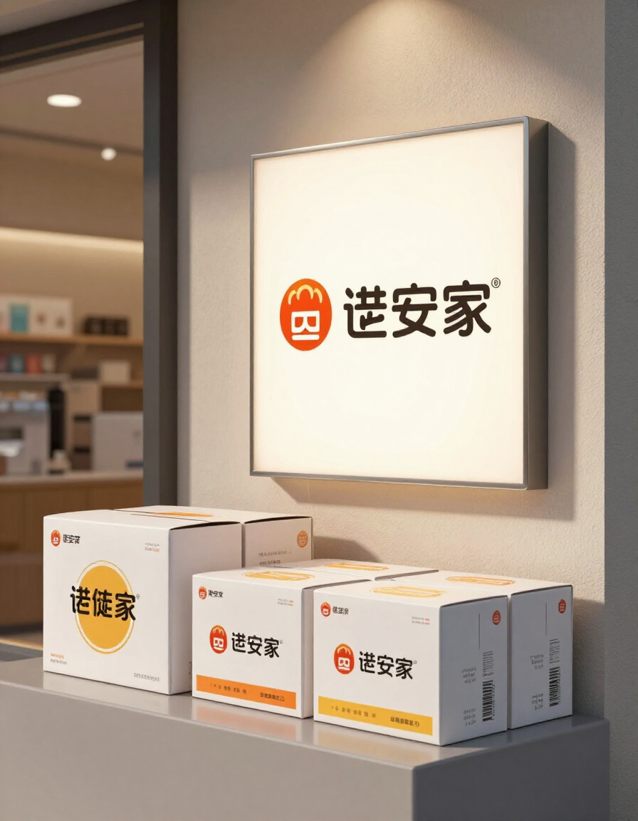 Branded packaging and signage examples