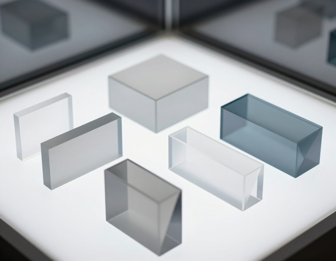 Laser cut acrylic shapes
