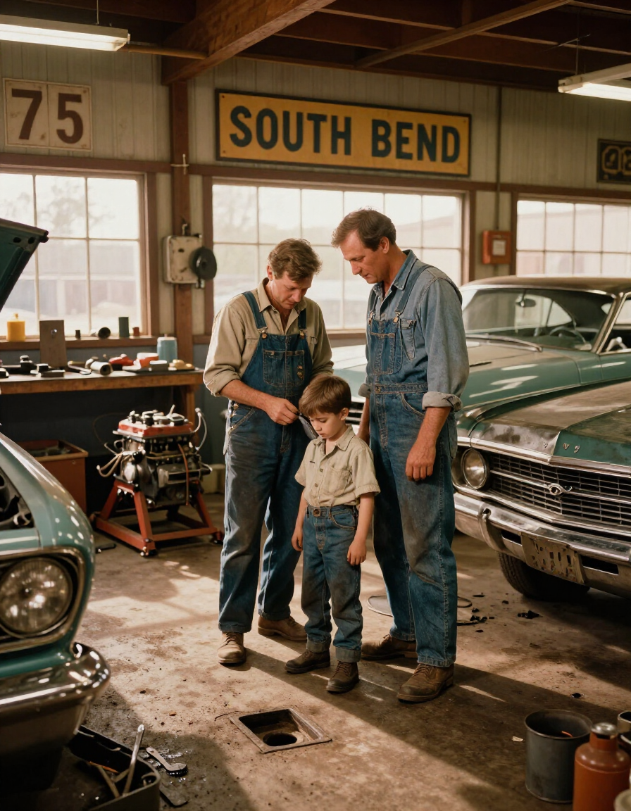 Jim and JR working together at J & S Service Center