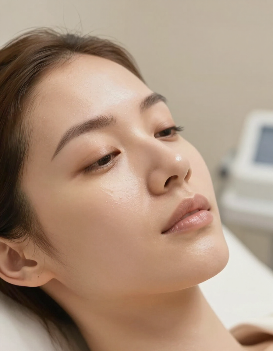 Post-treatment glowing skin