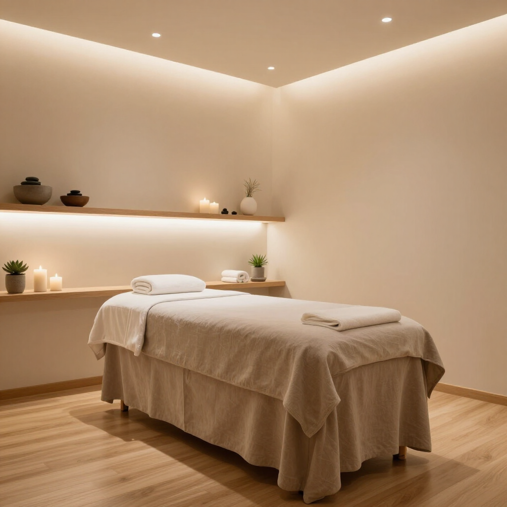 Serene wellness treatment room