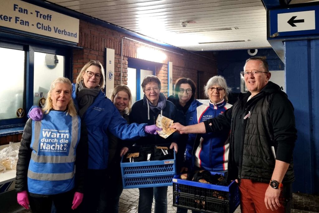 Post SV Buer übergibt Spende an das Team von Warm durch die Nacht Gelsenkirchen