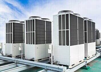 Row of air conditioning units — Air Conditioning Equipment in Faribault, MN