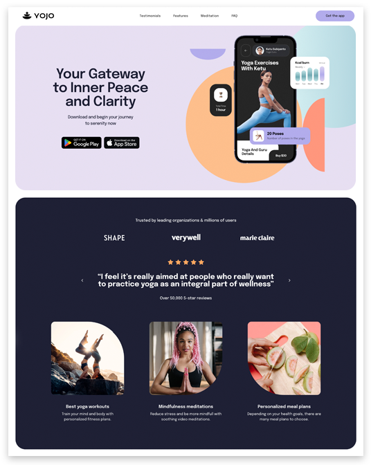 App Landing Page Website builder App Landing Page responsive template