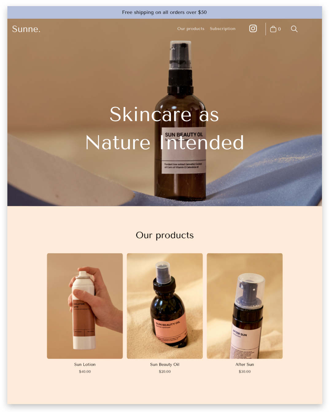 Cosmetics Shop Website builder Cosmetics Shop responsive template