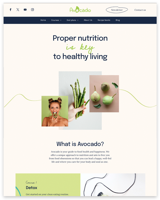 NUTRITION CONSULTANT Website builder NUTRITION CONSULTANT responsive template