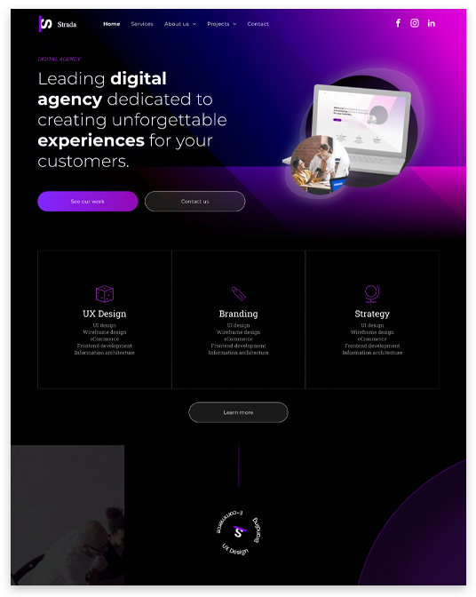 Digital Agency Website builder Digital Agency responsive template