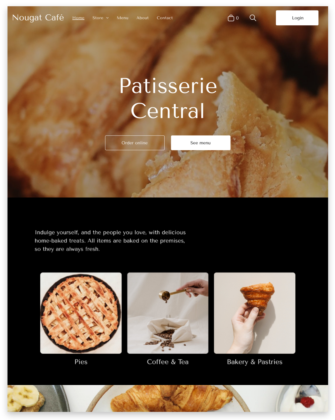 Patisserie Shop Website builder Patisserie Shop responsive template