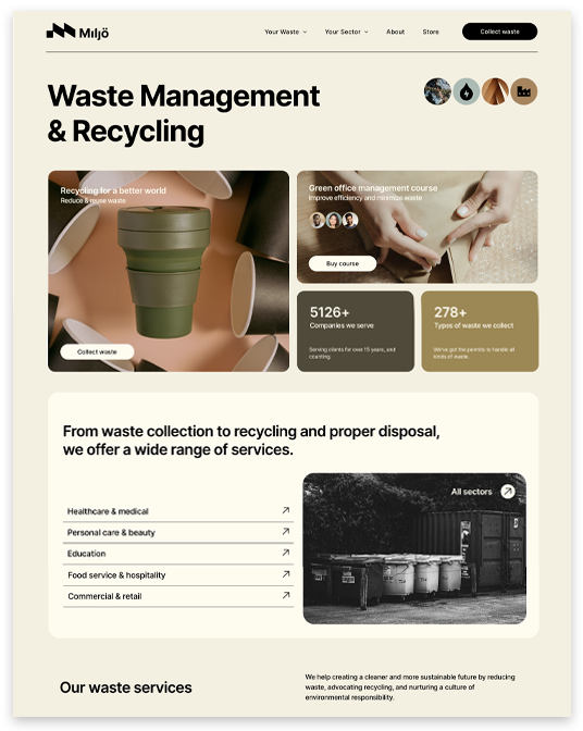 Recycling & Waste Services Website builder Recycling & Waste Services responsive template