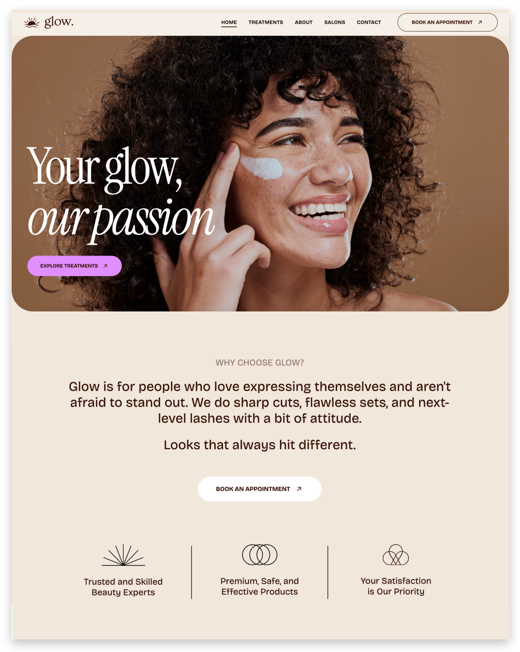 Beauty Salon Website builder Beauty Salon responsive template