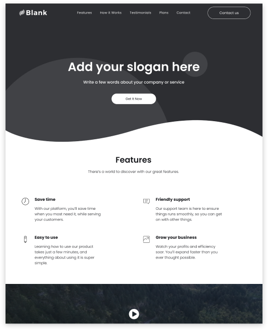 One Page Wireframe Website builder One Page Wireframe responsive template