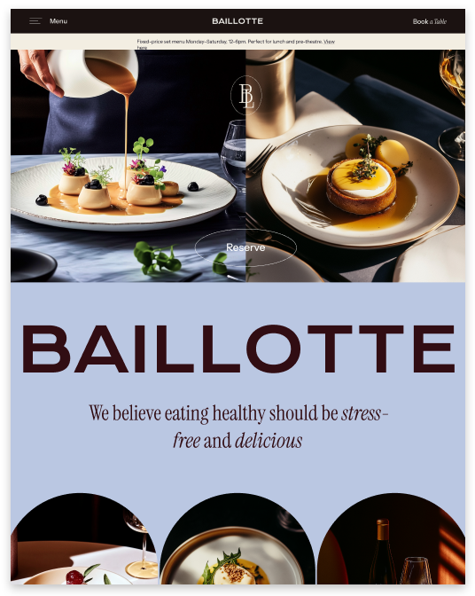 Chef Restaurant Website builder Chef Restaurant responsive template